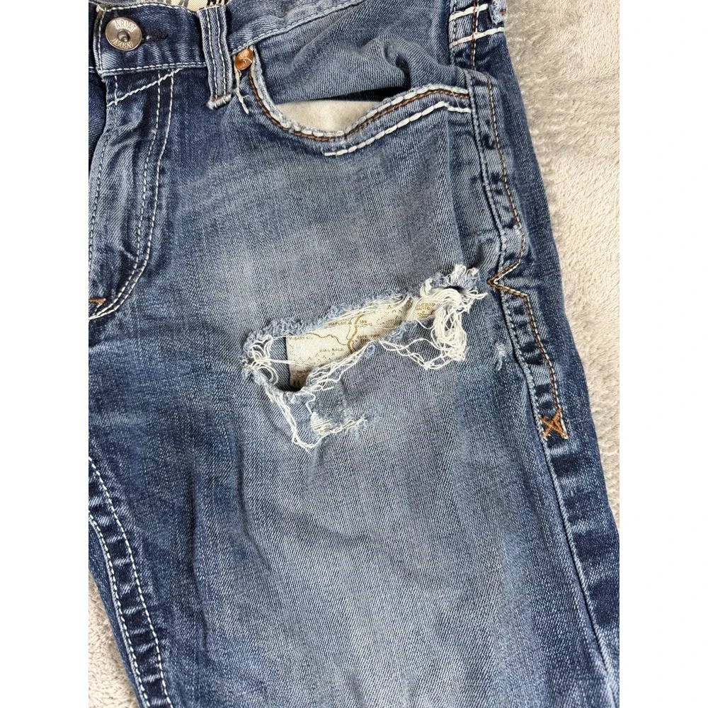Ariat M4 Low Rise Boot Cut Jeans Mens 33x32 Medium Wash Denim Western Casual